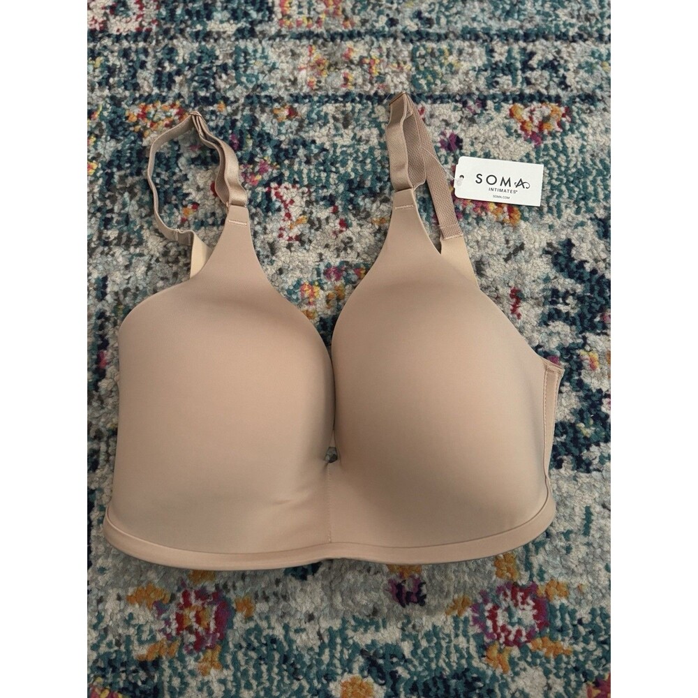 NEW Soma Vanishing 360 Wireless Bra in Warm Amber Size 32D